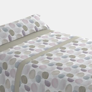 Conjunto de lençóis de três peças cama 135cm Circ Bege Donegal Collections