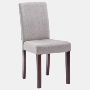 Silla de Comedor Ina en Tela Gris claro 47X41X91 cm