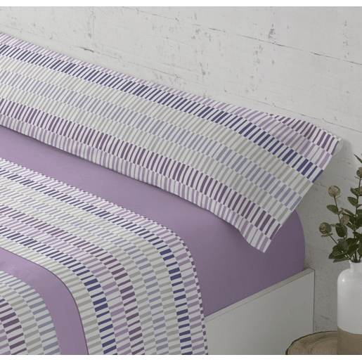 Conjunto de lençóis de três peças cama 150cm Paly Lilás Donegal Collections