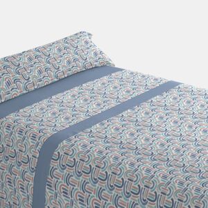 Conjunto de lençóis de três peças cama 135cm Arc Azul Donegal Collections