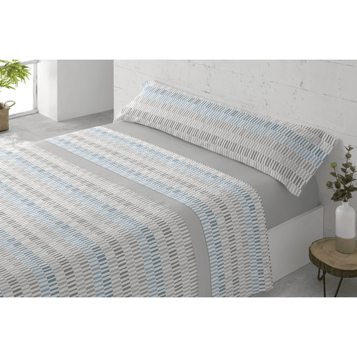 Conjunto de lençóis de três peças cama 105cm Paly Cinza Donegal Collections