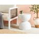 Beliani Mesa auxiliar CAORIA 40x40 Beliani Mesa auxiliar CAORIA 40x40 Blanco