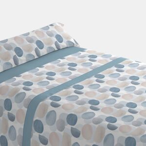 Conjunto de lençóis de três peças cama 135cm Circ Azul Donegal Collections