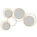 Espejo Decorativo Metal HOMCOM, hogar - decoración Espejo Decorativo Metal HOMCOM, hogar - decoración Dorado