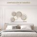 Espejo Decorativo Metal HOMCOM, hogar - decoración Espejo Decorativo Metal HOMCOM, hogar - decoración Dorado