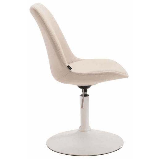 Set de 4 sillas de comedor Maverick en tela Crema 57X48X76 cm