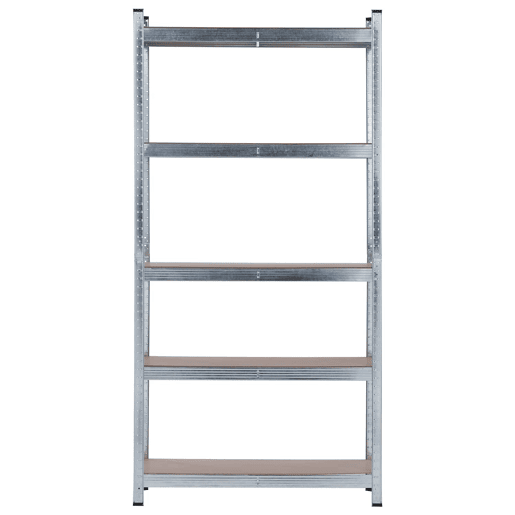 Pack 2 Prateleiras Modulares e 1 Prateleira de Canto Galvanizado 5 Prateleiras Ajustáveis u200Bu200B7house