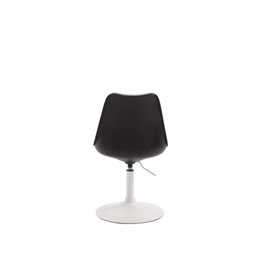 Set de 4 sillas de comedor Maverick con pie de trompeta Plástico Negro 57X48X76 cm