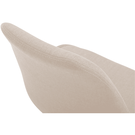 Silla De Comedor Maverick En Tela Crema 57X48X76 cm