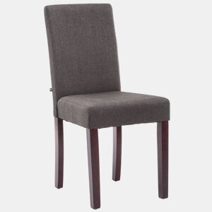 Silla de Comedor Ina en Tela Gris oscuro 47X41X91 cm