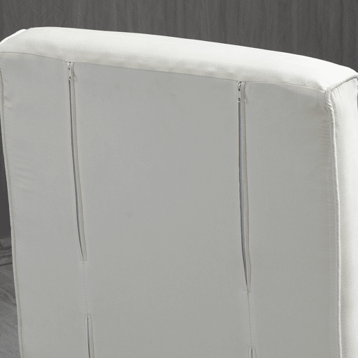 HOMCOM Sofá Cama Individual Poltrona Cama Individual Sofá Reclinável com Almofada para Sala Quarto Escritório Carga 100 kg 65x69x80 cm Creme