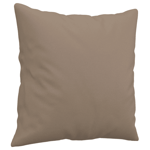 vidaXL Sofá 2 lugares + almofadas 140 cm couro artificial cappuccino vidaXL Sofá 2 lugares + almofadas 140 cm couro artificial cappuccino