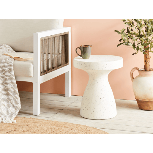Mesa de apoio BIVIERE Branco creme