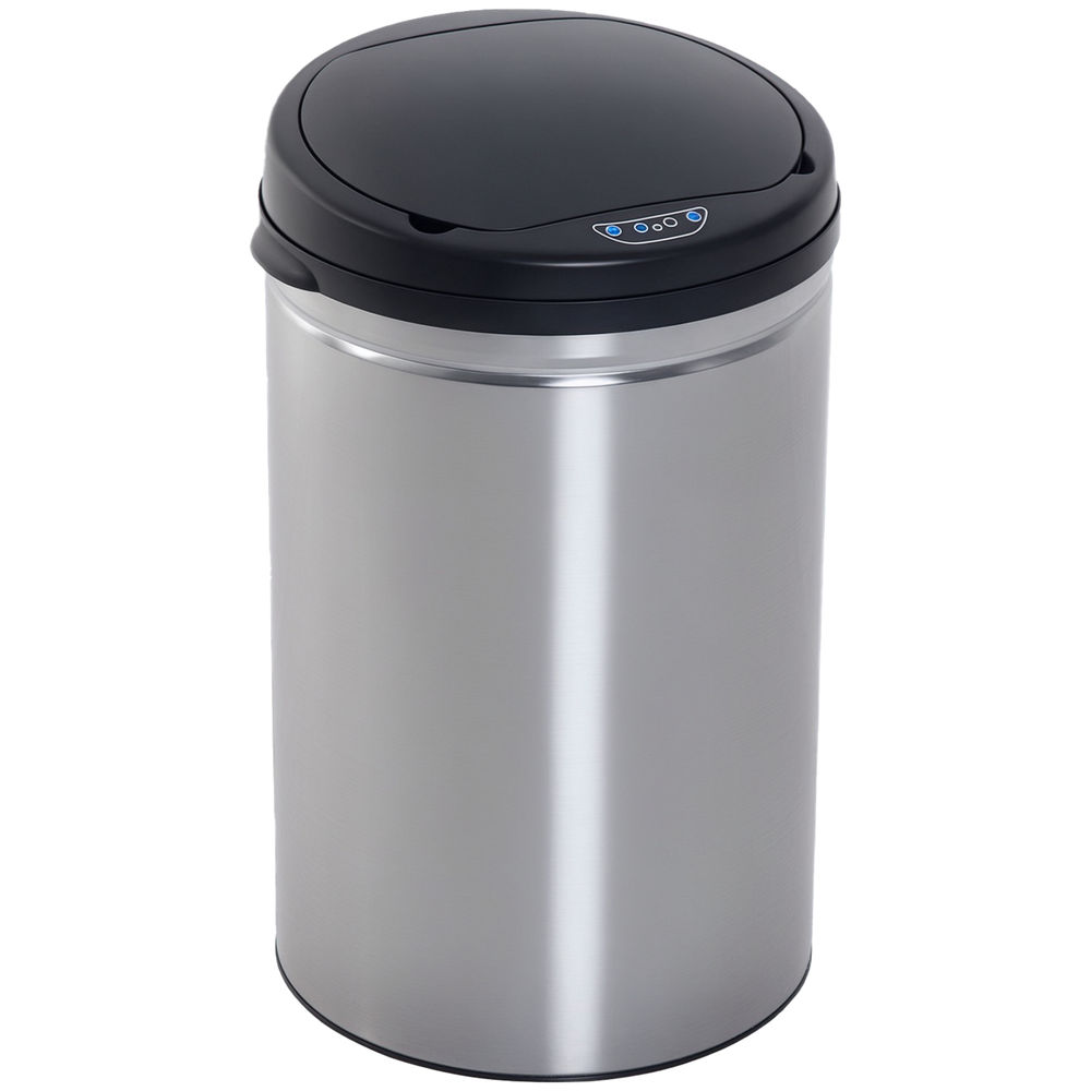 Cubo de Basura ABS, Acero Inoxidable, PP HOMCOM, hogar - cocina