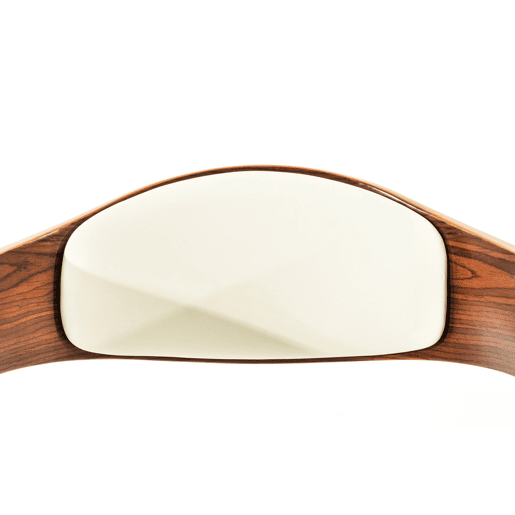 Set De 2 Taburetes Kingston En Simil Cuero Nogalblanco 48X50X88 cm