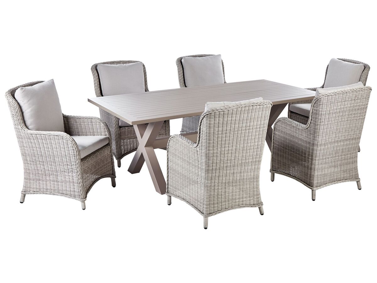 Beliani Conjunto de comedor CASCAIS Beige