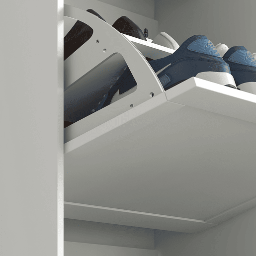 HOMCOM Sapateira Estreita com 3 Portas, Sapateira para Entrada ou Hall para 18 Pares de Sapatos, com Prateleiras Ajustáveis, 60x23,5x115 cm, Branco