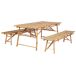 Beliani Conjunto de comedor TINDARI Beliani Conjunto de comedor TINDARI Marrón