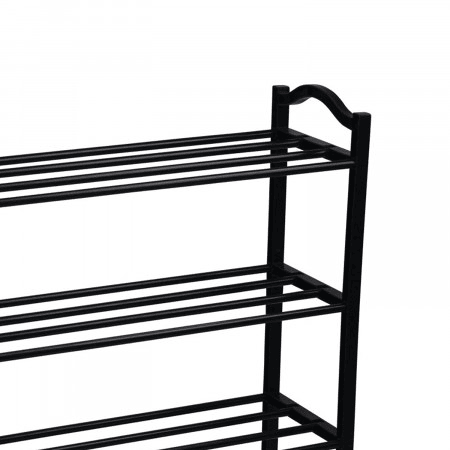Estante Sapateira 5 Prateleiras Sir Preto 63x20x79cm 7house