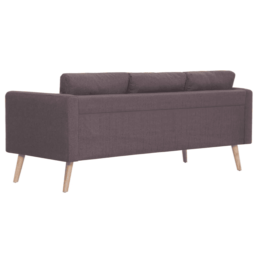 vidaXL 2 pcs conjunto de sofás tecido cinzento-acastanhado vidaXL 2 pcs conjunto de sofás tecido cinzento-acastanhado