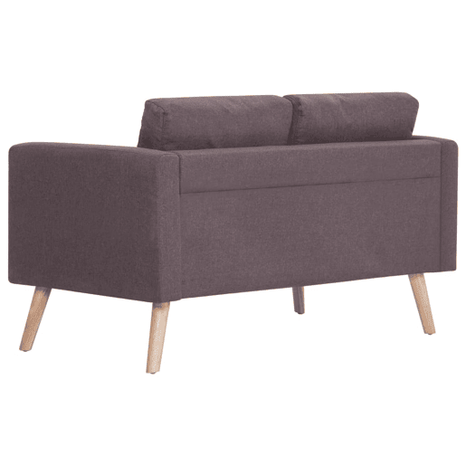 vidaXL 2 pcs conjunto de sofás tecido cinzento-acastanhado vidaXL 2 pcs conjunto de sofás tecido cinzento-acastanhado