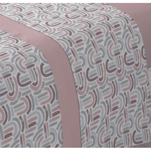 Conjunto de lençóis de três peças cama 135cm Arc Rosa Donegal Collections