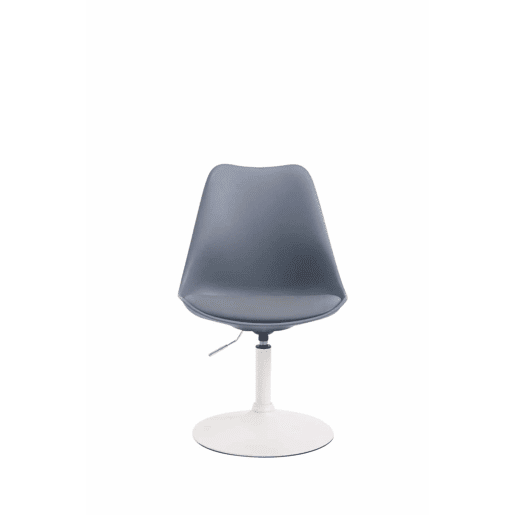 Set de 4 sillas de comedor Maverick con pie de trompeta Plástico Gris 57X48X76 cm