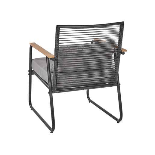 Conjunto de jardim com mesa 4 lugares POMONTE Metal Preto
