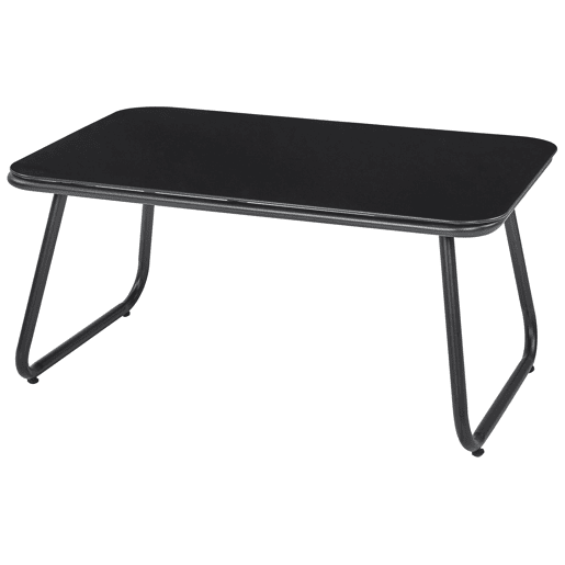 Conjunto de jardim com mesa 4 lugares POMONTE Metal Preto