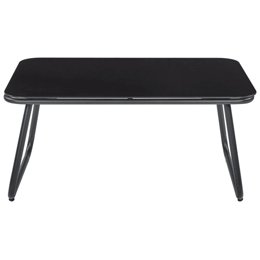 Conjunto de jardim com mesa 4 lugares POMONTE Metal Preto