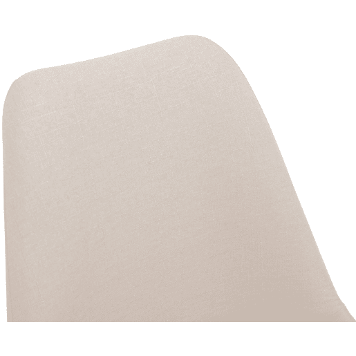 Silla De Comedor Maverick En Tela Crema 57X48X76 cm