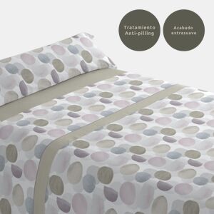 Conjunto de lençóis de três peças cama 105cm Circ Bege Donegal Collections