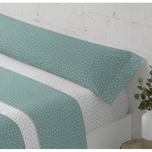 Conjunto de lençóis de três peças cama 90cm Puntos Aqua Donegal Collections
