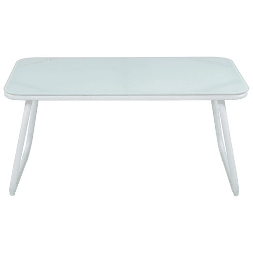 Conjunto de jardim com mesa 4 lugares POMONTE Metal Branco