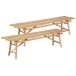 Beliani Banco Madera de bambú TINDARI Beliani Banco Madera de bambú TINDARI Madera Clara