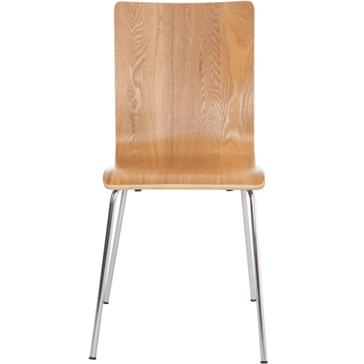 Juego de 2 Sillas de Espera Pepe Madera Roble 47X43X87 cm