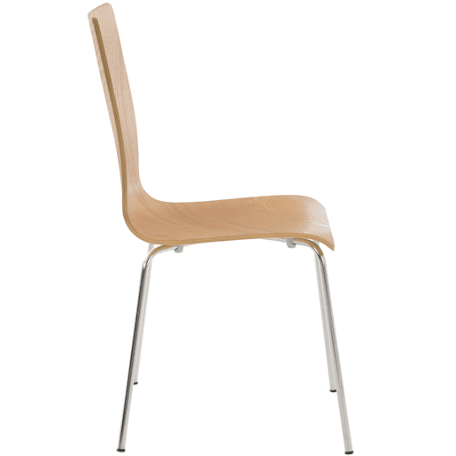 Juego de 2 Sillas de Espera Pepe Madera Roble 47X43X87 cm