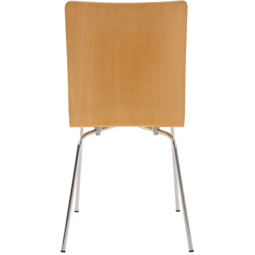 Juego de 2 Sillas de Espera Pepe Madera Natural 47X43X87 cm