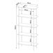 Librería Samnanger de 5 niveles aglomerado Librería Samnanger de 5 niveles aglomerado Negro
