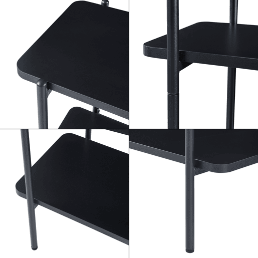 Estantes de Prateleiras Samnanger de 5 níveis aglomerado 180x80x34cm - Preto en.casa
