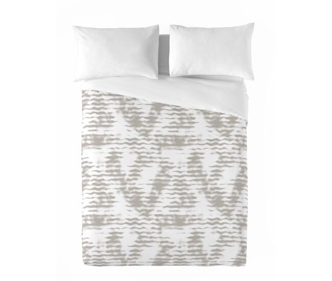 Sandal - funda nórdica estampada cama 90 - algodón extrasuave - incluye 1 funda de almohada - waves stone