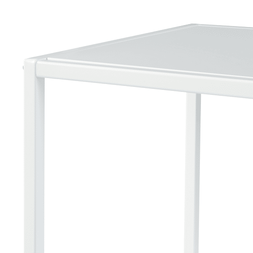 Estantes de Prateleiras Reisjärvi de 4 níveis em aço 115x75x35cm - Branco mate en.casa