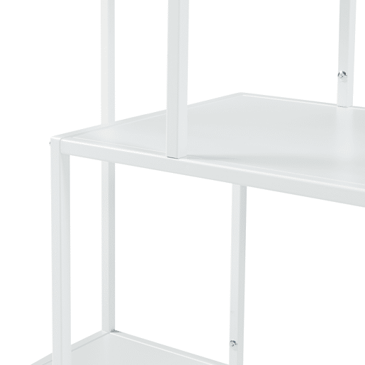Estantes de Prateleiras Reisjärvi de 4 níveis em aço 115x75x35cm - Branco mate en.casa