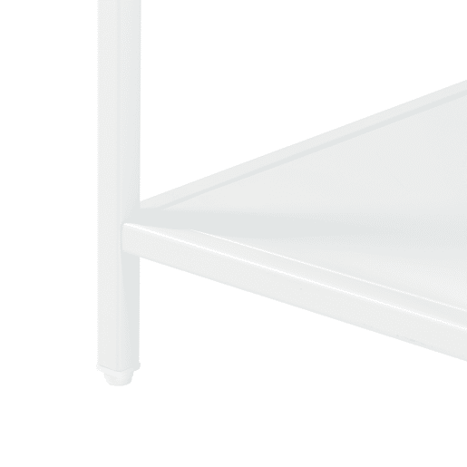 Estantes de Prateleiras Reisjärvi de 4 níveis em aço 115x75x35cm - Branco mate en.casa