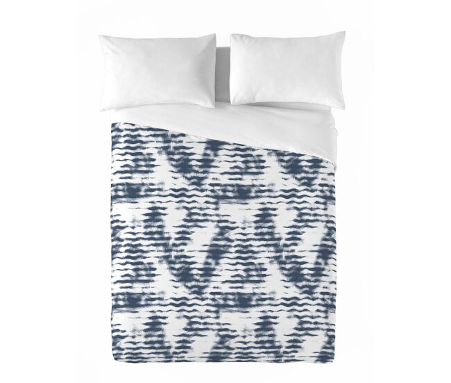 Sandal - funda nórdica estampada cama 90 - algodón extrasuave - incluye 1 funda de almohada - waves blue