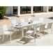 Beliani Mesa de jardín SKALOMA 90x180 Beliani Mesa de jardín SKALOMA 90x180 Blanco