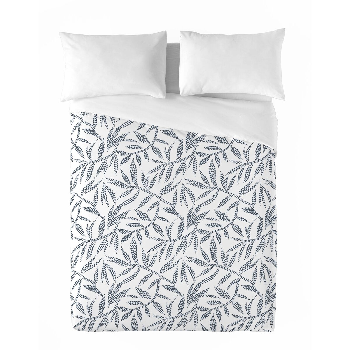 Sandal - funda nórdica estampada cama 180 - algodón extrasuave - incluye 2 fundas de almohada - wakia blue
