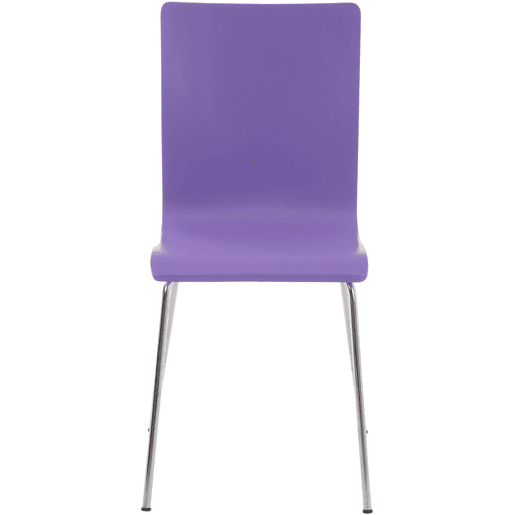 Juego de 2 Sillas de Espera Pepe Madera Lila 47X43X87 cm
