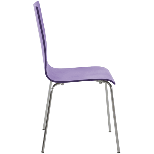 Juego de 2 Sillas de Espera Pepe Madera Lila 47X43X87 cm