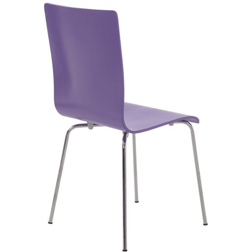 Juego de 2 Sillas de Espera Pepe Madera Lila 47X43X87 cm
